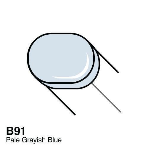 Copic Sketch Marker Kalem B91 Pale Grayish Blue - 2