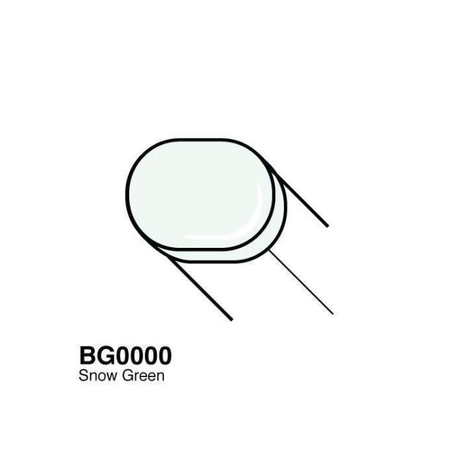 Copic Sketch Marker Kalem BG0000 Snow Green - 1