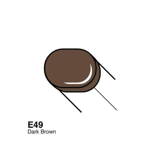 Copic Sketch Marker Kalem E49 Dark Bark - 1