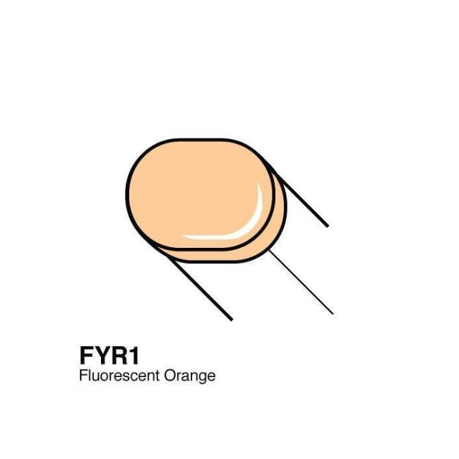 Copic Sketch Marker Kalem FYR1 Fluorescent Orange - 1