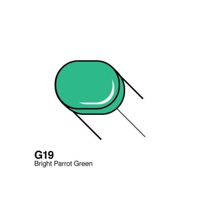Copic Sketch Marker Kalem G19 Bright Parrot Green - 1