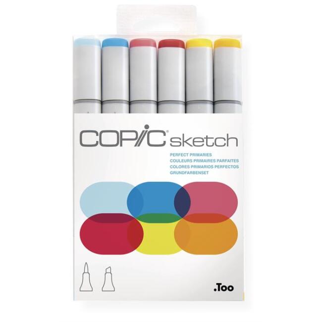 Copic Sketch Perfect Primaries Set 6’lı - 1