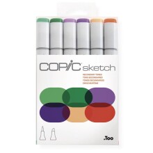 Copic Sketch Secondary Tones Set 6’lı - Copic