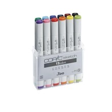 Copic Sketch Set 12li N:2107502 Temel- Basıc Renkler - Copic