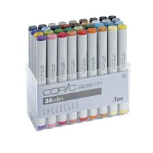 Copic Sketch Set 36Lı N:21075158 Temel-Basıc Renkler - Copic