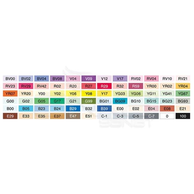 Copic Sketch Marker Kalem Seti 72’li Seri A - 3