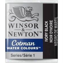 Winsor & Newton Cotman Sulu Boya Yarım Tablet İvory Black 331 - Winsor & Newton