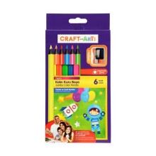 Craft and Arts Jumbo Kuruboya Kalem Seti 6’lı Neon - Craft and Arts