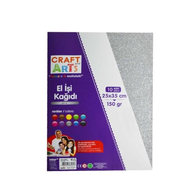 Craft and Arts Simli El Isı Kağıdı 150 g 10’lu 25x35 - 1