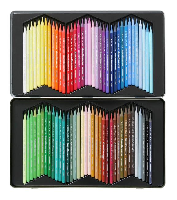 Cretacolor Aqua Monolith Ahşapsız Suluboya Kalemi 72’li Set 25072 - 2