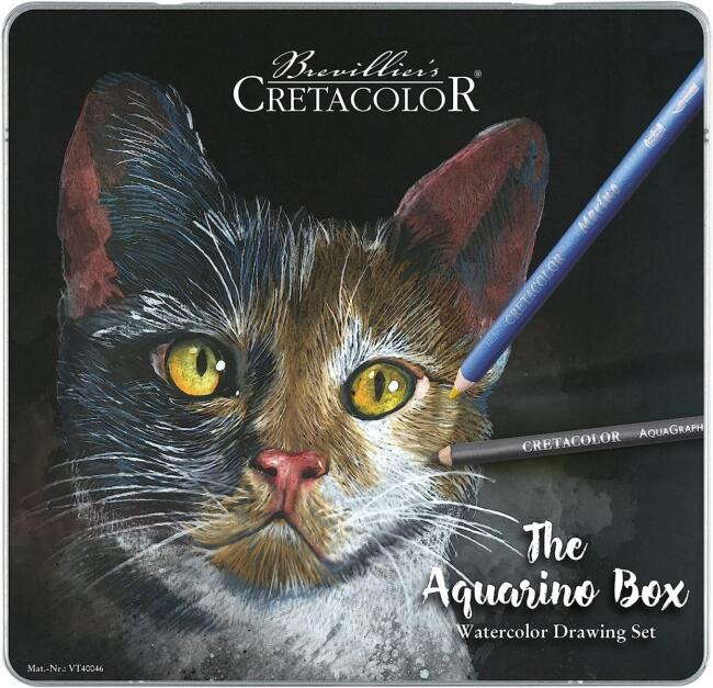 Cretacolor Aquarino Sulandırılabilir Kuru Boya Kalem Seti 24 Renk N:40046 - 1