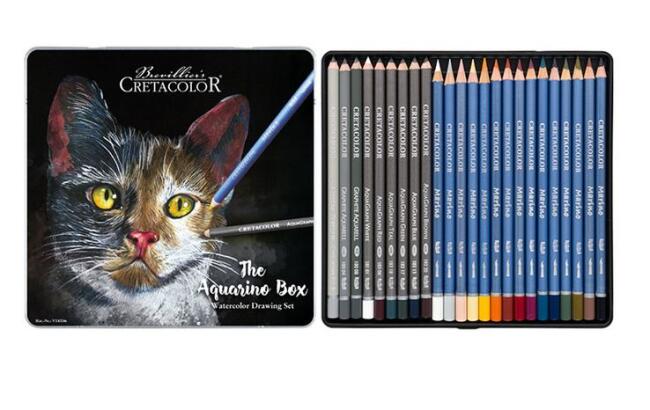 Cretacolor Aquarino Sulandırılabilir Kuru Boya Kalem Seti 24 Renk N:40046 - 2