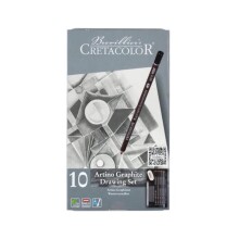 Cretacolor Artino Graphite Drawing Set 10 Parça N:40021 - CRETACOLOR