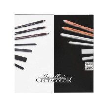 Cretacolor Black & White Box Drawing Set 25 Parça N:40025 - CRETACOLOR