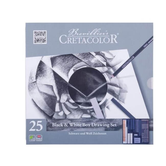 Cretacolor Black & White Çizim Seti 25’li 40026 - 1
