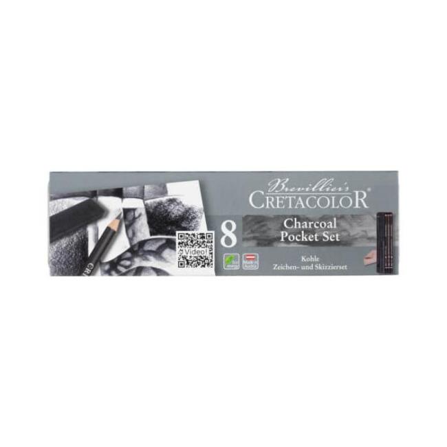 Cretacolor Charcoal Pocket Set 8 Parça - 1