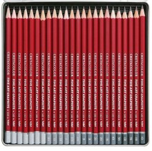 Cretacolor Cleos Fine Art Graphite Pencils 24 Parça N:16024 - CRETACOLOR