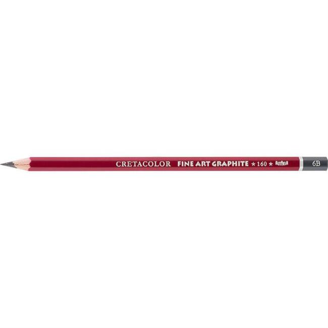 Cretacolor Fine Art Graphite Seri 160 Dereceli Kurşun Kalem 6B - 1