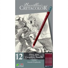 Cretacolor Fine Art Graphite Pencils Dereceli Kurşun Kalem Seti 12’li - CRETACOLOR