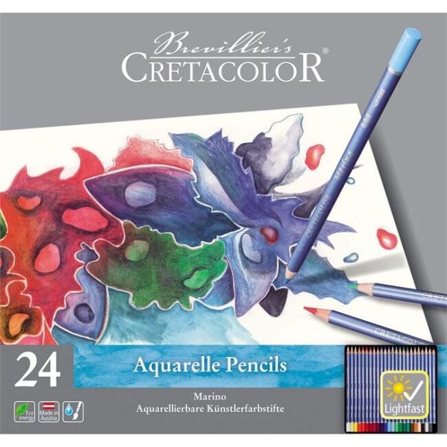 Cretacolor Marino Aquarell Sulu Boya Kalem Seti 24’lü 24024 - 1