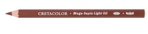 Cretacolor Mega Sepia Chalk Oil Yağ Bazlı Kalem Sepya 46348 - 1