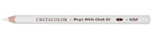 Cretacolor Mega White Pastel Oil Pencil Soft Beyaz Yağlı Tebeşir Kalem 46168 - Cretacolor