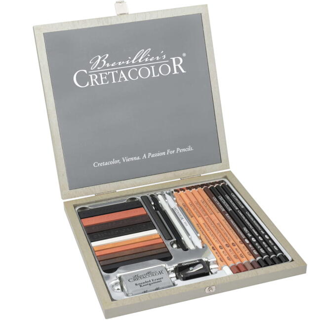 Cretacolor Passion Box Karakalem ve Çizim Seti 25’li 40063 - 3