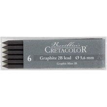 Cretacolor Portmin Uç Graphite 2B 5,6 mm 6’lı - Cretacolor (1)