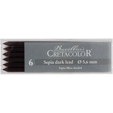 Cretacolor Portmin Uç Sepia Dark 5.6 mm 6’lı - 3