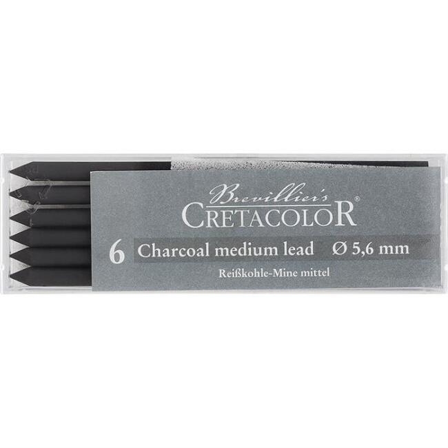 Cretacolor Portmin Yedek Kömür Uç 5,6 mm Medium 26002 - 1