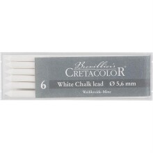 Cretacolor Portmin Yedek Uç Kömür Fuzen Çubuk 5.6 mm N:26152 Soft Beyaz - CRETACOLOR (1)