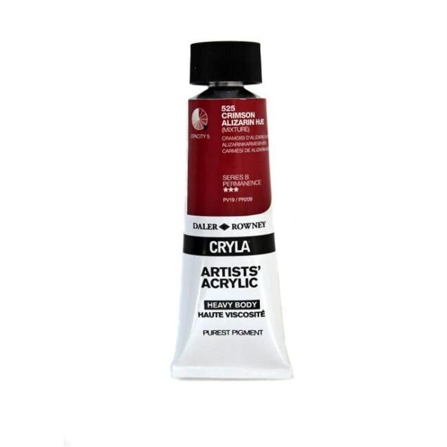 Cryla Heavy Body Artists’ Akrilik Boya 75 ml Crimson Alizarin Hue - 1