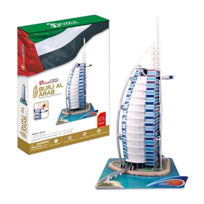 Cubic Fun 3D Puzzle Burj Al Arab 101 Parça N:Mc101H - 1