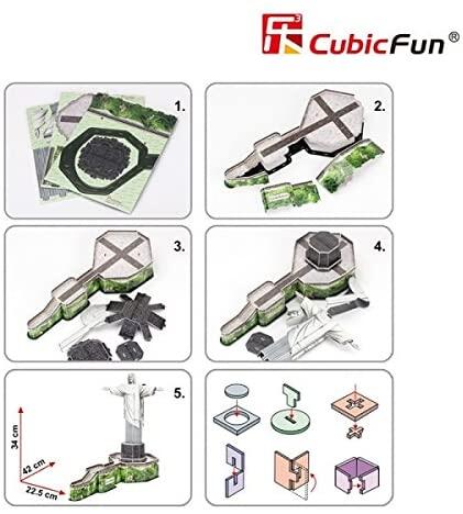 Cubic Fun 3D Puzzle Christ the Redemeer N:C187H - 2