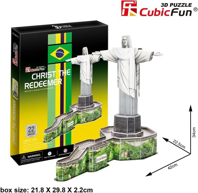 Cubic Fun 3D Puzzle Christ the Redemeer N:C187H - 3