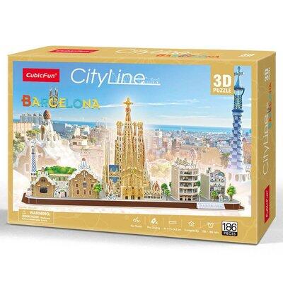 Cubic Fun 3D Puzzle City Line Barcelona N:MC256h - 2
