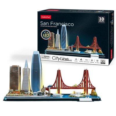 Cubic Fun 3D Puzzle City Line San Francisco - Abd ( Led Işıklı ) N:L524H - 2