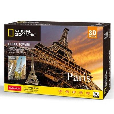 Cubic Fun 3D Puzzle National Geographic - Eyfel Kulesi - Fransa N:Ds0998H - 2