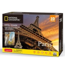 Cubic Fun 3D Puzzle National Geographic - Eyfel Kulesi - Fransa N:Ds0998H - 4