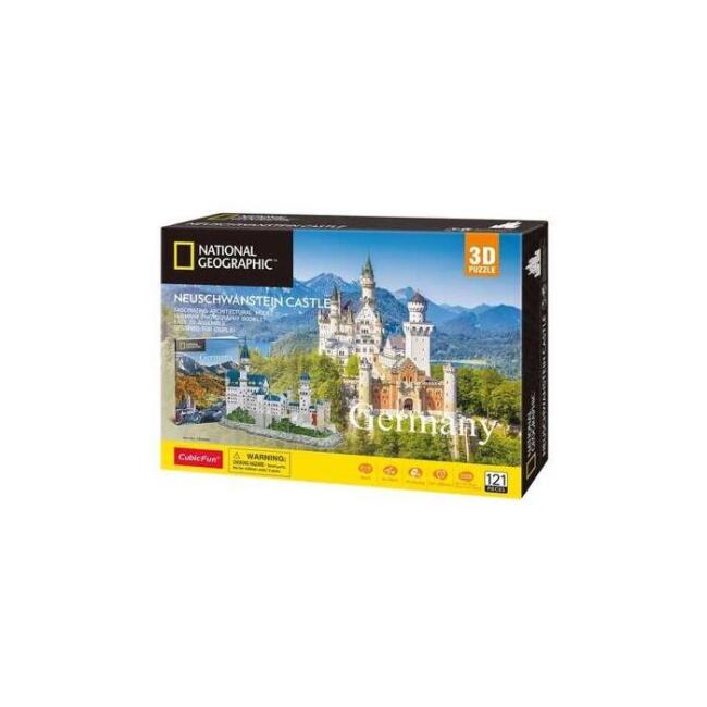Cubic Fun 3D Puzzle National Geographic - Neuschwanstein Kalesi - Almanya N:Ds0990H - 1