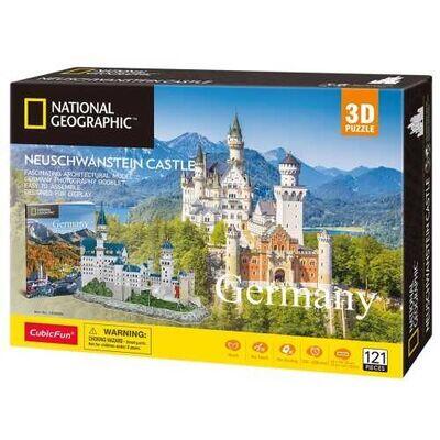 Cubic Fun 3D Puzzle National Geographic - Neuschwanstein Kalesi - Almanya N:Ds0990H - 2