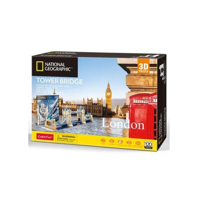 Cubic Fun 3D Puzzle National Geographic - Tower Bridge - İngiltere N:Ds0978H - 1