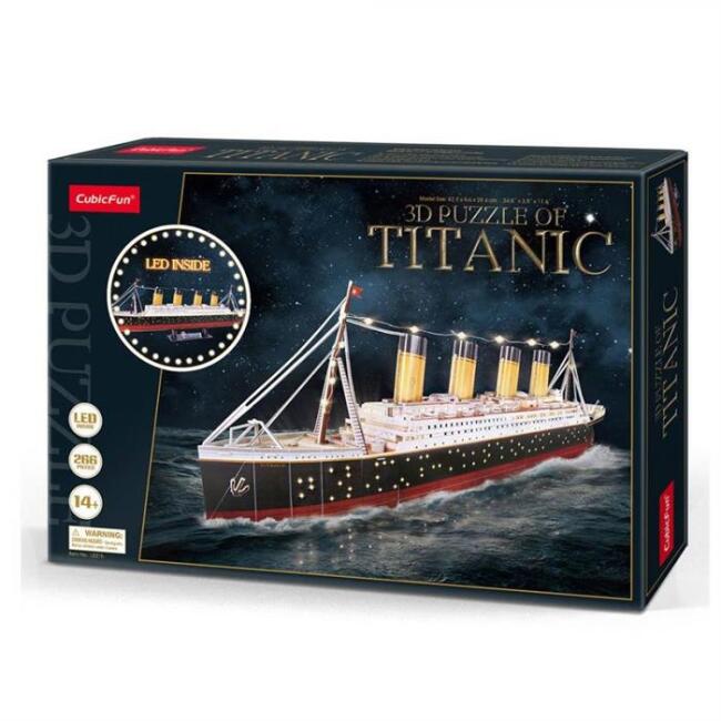 Cubic Fun 3D Puzzle Titanic ( Led Işıklı ) N:L521H - 1