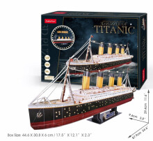 Cubic Fun 3D Puzzle Titanic ( Led Işıklı ) N:L521H - CUBIC FUN PUZZLE (1)