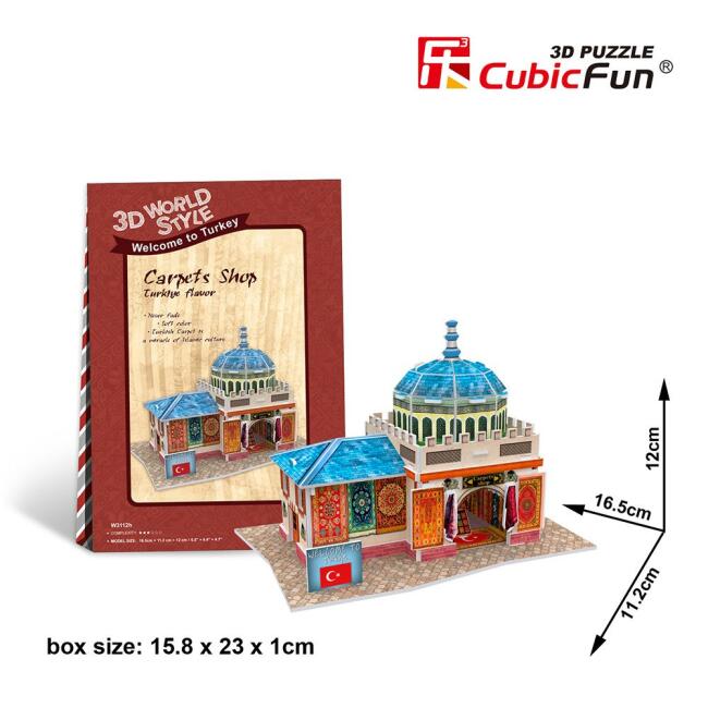 Cubic Fun 3D Puzzle Türk Halı Mağazası N:W3112H - 2