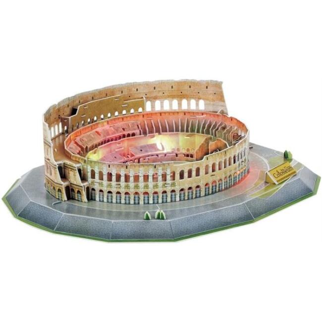 Cubic Fun Maket 3D Puzzle Colosseum Arena-Italya Led Işıklı N:L194H (185 Parca-31X37Cm+ Y. 10Cm) - 4