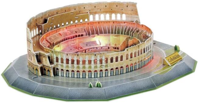 Cubic Fun Maket 3D Puzzle Colosseum Arena-Italya Led Işıklı N:L194H (185 Parca-31X37Cm+ Y. 10Cm) - 6