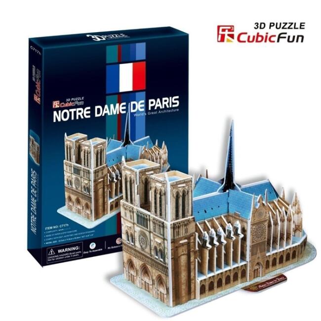 Cubic Fun Maket 3D Puzzle Notre Dame Kilisesı N:C717H - 1