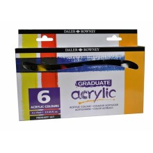 Daler Rowney Akrilik Primary Set Graduate 6’lı Set - Daler Rowney