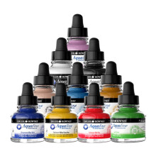 Daler Rowney Aquafine Ink 29,5 ml Sulu Boya Mürekkebi (Tüm Renkler) - Daler Rowney